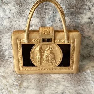 Preloved Vintage Mexican tooled shoulder bag